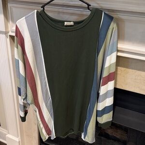 Striped Long Sleeve Size S. Knit fabric.  Worn several times. Listing #9763